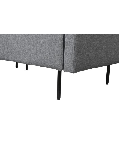 Divano Chaise Longue DKD Home Decor Grigio Metallo Moderno 276 x 152,5 x 84 cm