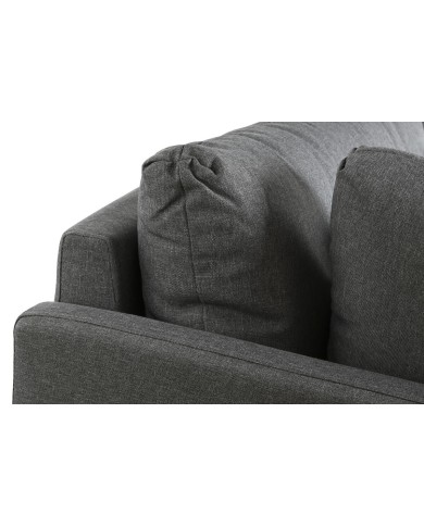 Divano Chaise Longue DKD Home Decor Grigio Metallo Moderno 276 x 152,5 x 84 cm