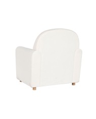 Poltrona DKD Home Decor Bianco Poliestere Legno 79 x 72 x 86 cm