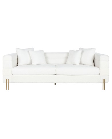 Divano DKD Home Decor Bianco Metallo 205 x 85 x 73 cm Divano DKD Home Decor Bianco Metallo 205 x 85 x 73 cm