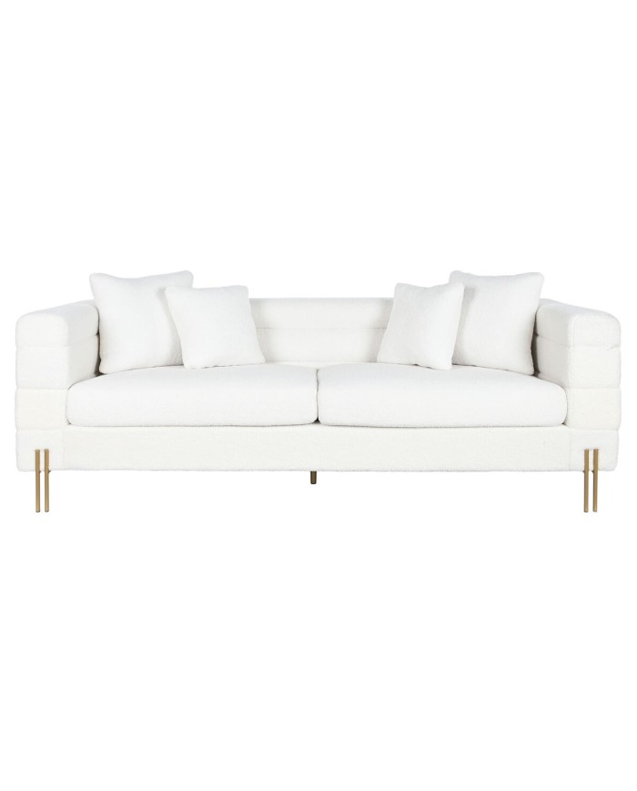 Divano DKD Home Decor Bianco Metallo 205 x 85 x 73 cm