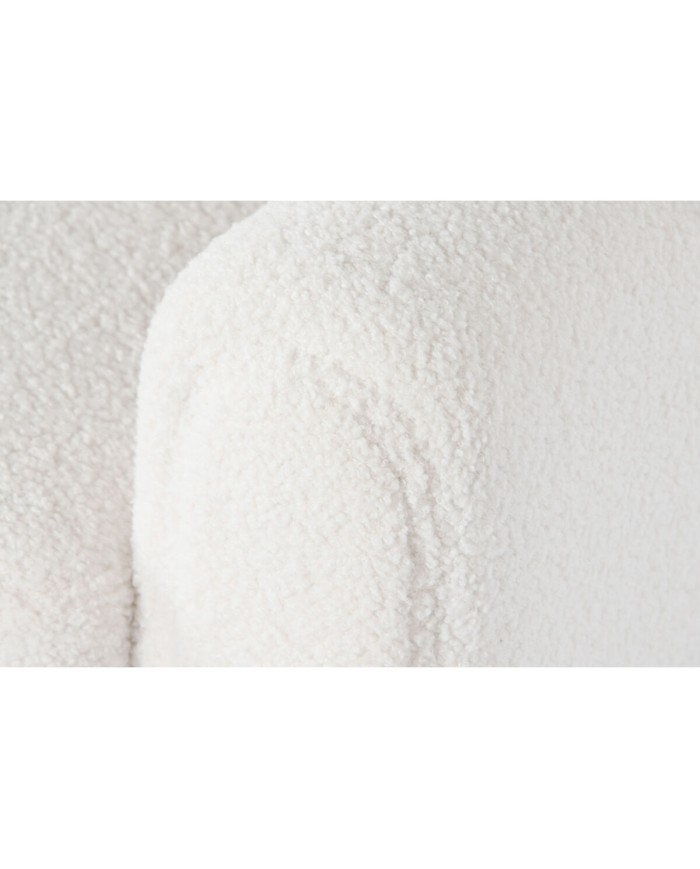 Poltrona DKD Home Decor Bianco Poliestere Legno 79 x 72 x 86 cm