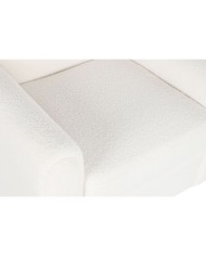 Poltrona DKD Home Decor Bianco Poliestere Legno 79 x 72 x 86 cm