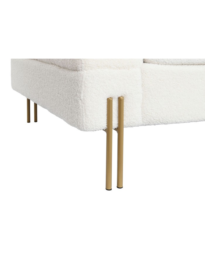 Divano DKD Home Decor Bianco Metallo 205 x 85 x 73 cm