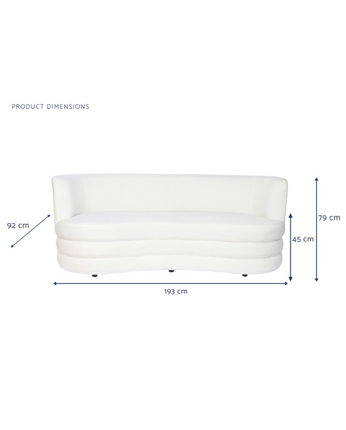 Divano DKD Home Decor Bianco 193 x 92 x 79 cm