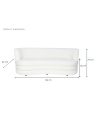 Divano DKD Home Decor Bianco 193 x 92 x 79 cm
