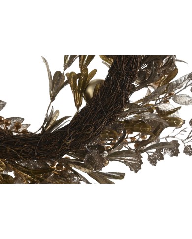 Decorazione Natalizia DKD Home Decor Dorato 65 x 65 x 10 cm