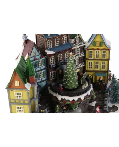 Decorazione Natalizia DKD Home Decor Multicolore Musicale 40 x 26 x 32,5 cm