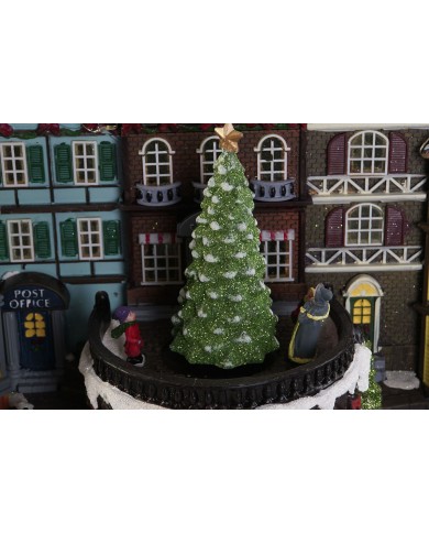 Decorazione Natalizia DKD Home Decor Multicolore Musicale 40 x 26 x 32,5 cm