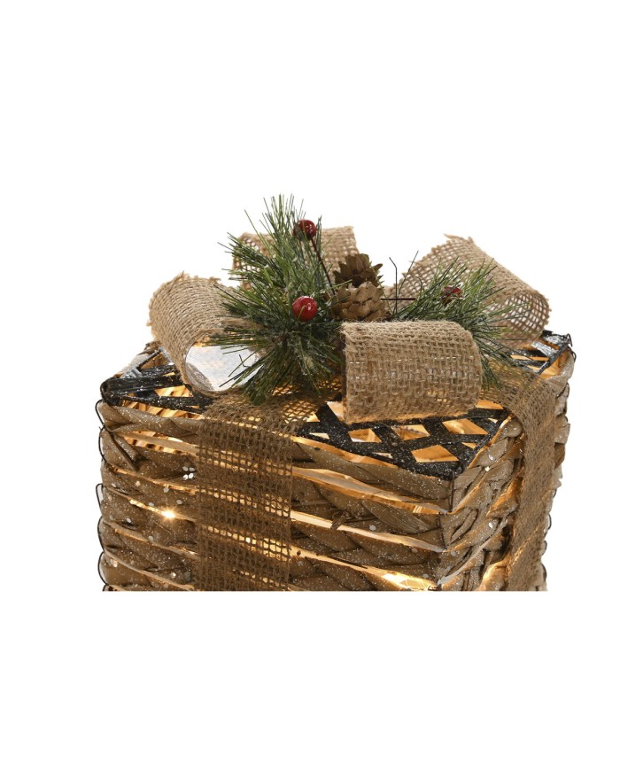 Decorazione Natalizia DKD Home Decor Naturale 25 x 25 x 25 cm (3 Pezzi) Decorazione Natalizia DKD Home Decor Naturale 25 x 25 x 25 cm (3 Pezzi)