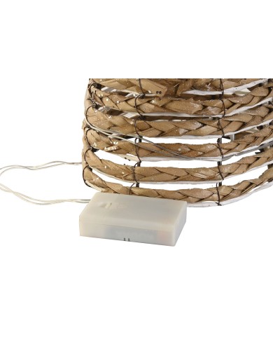 Decorazione Natalizia DKD Home Decor Bianco Naturale 20 x 20 x 80 cm (3 Pezzi)