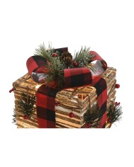 Decorazione Natalizia DKD Home Decor Rosso Naturale 25 x 25 x 25 cm (3 Pezzi) Decorazione Natalizia DKD Home Decor Rosso Naturale 25 x 25 x 25 cm (3 Pezzi)