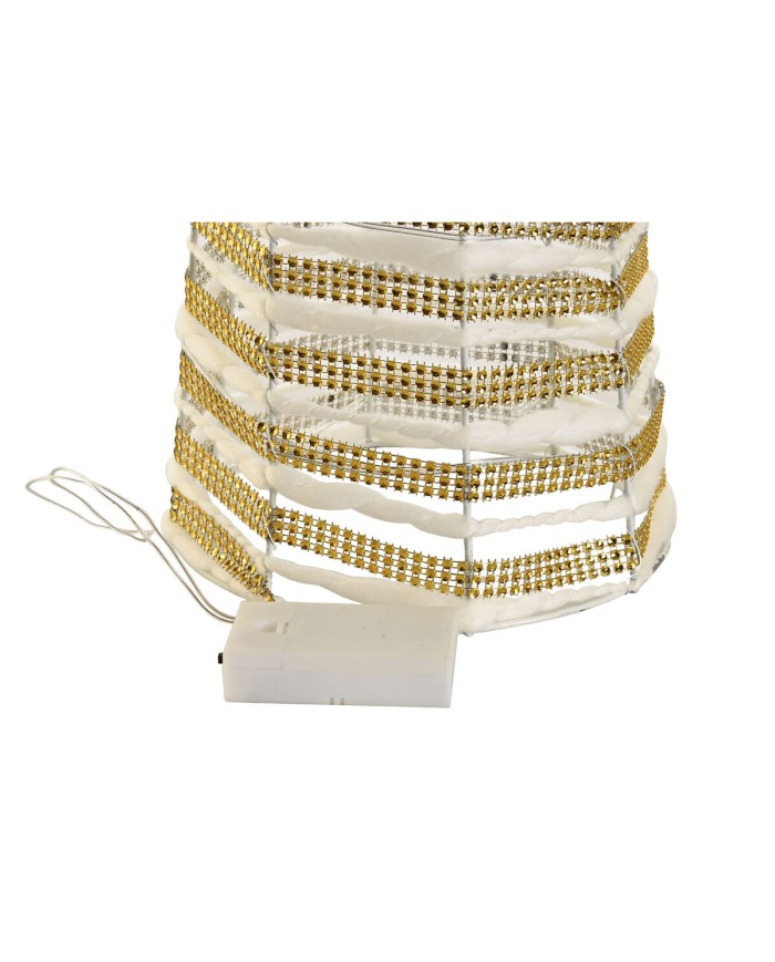 Decorazione Natalizia DKD Home Decor Bianco Dorato 20 x 20 x 80 cm (3 Pezzi) Decorazione Natalizia DKD Home Decor Bianco Dorato 20 x 20 x 80 cm (3 Pezzi)