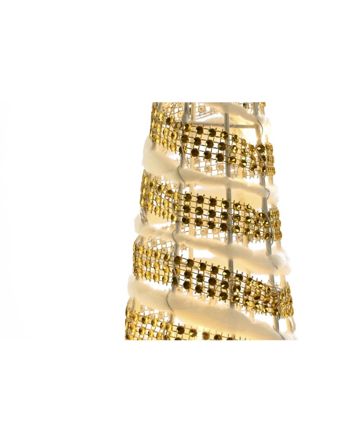 Decorazione Natalizia DKD Home Decor Bianco Dorato 20 x 20 x 80 cm (3 Pezzi) Decorazione Natalizia DKD Home Decor Bianco Dorato 20 x 20 x 80 cm (3 Pezzi)