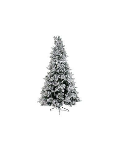 Albero di Natale DKD Home Decor Bianco Verde Polietilene Nevoso 140 x 140 x 210 cm