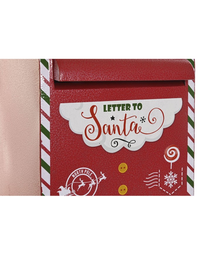 Decorazione Natalizia DKD Home Decor Giallo Bianco Nero Rosso Cassetta della posta 28,5 x 26,5 x 52 cm