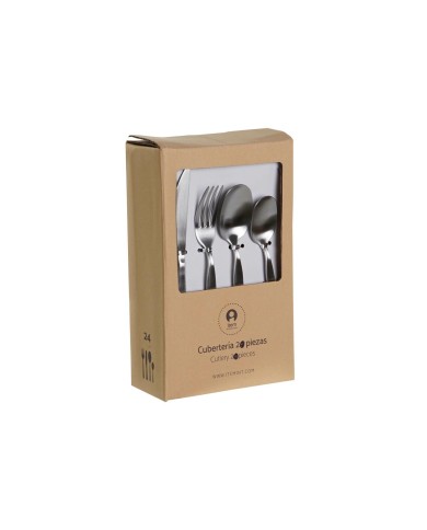 Posate DKD Home Decor Argentato Acciaio inossidabile 2 x 0,5 x 22 cm 24 Pezzi Posate DKD Home Decor Argentato Acciaio inossidabile 2 x 0,5 x 22 cm 24 Pezzi