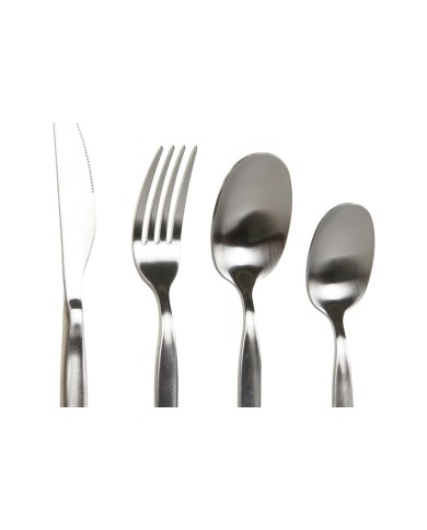 Posate DKD Home Decor Argentato Acciaio inossidabile 2 x 0,5 x 22 cm 24 Pezzi