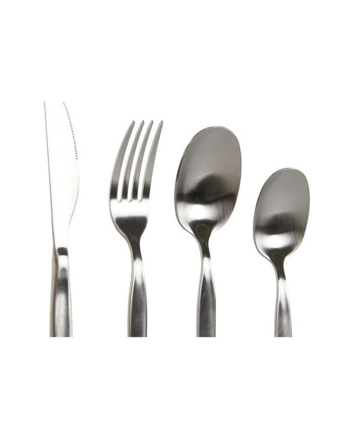 Posate DKD Home Decor Argentato Acciaio inossidabile 2 x 0,5 x 22 cm 24 Pezzi