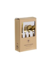 Posate DKD Home Decor Dorato Acciaio inossidabile 2 x 0,5 x 22 cm 24 Pezzi Posate DKD Home Decor Dorato Acciaio inossidabile 2 x 0,5 x 22 cm 24 Pezzi