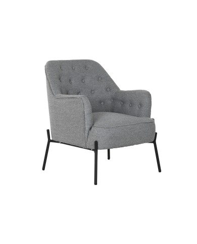 Poltrona DKD Home Decor Grigio Metallo 65 x 73 x 79,5 cm Poltrona DKD Home Decor Grigio Metallo 65 x 73 x 79,5 cm