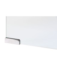 Comodino DKD Home Decor Bianco Trasparente Cristallo Legno MDF 50 x 40 x 45,5 cm Comodino DKD Home Decor Bianco Trasparente Cristallo Legno MDF 50 x 40 x 45,5 cm