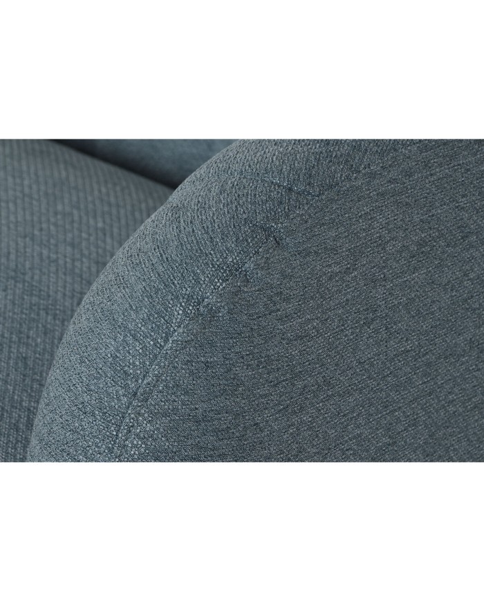 Divano DKD Home Decor Azzurro Nero Schiuma Legno Metallo Velluto Scandi 129 x 75 x 73 cm Divano DKD Home Decor Azzurro Nero Schiuma Legno Metallo Velluto Scandi 129 x 75 x 73 cm