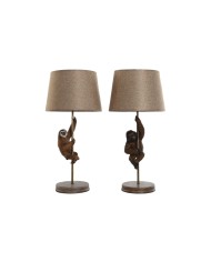 Lampada da tavolo Alexandra House Living Dorato Ferro 35 x 39 x 35 cm