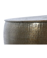 Tavolino da Caffè Home ESPRIT Dorato Alluminio 120 x 120 x 45 cm Tavolino da Caffè Home ESPRIT Dorato Alluminio 120 x 120 x 45 cm