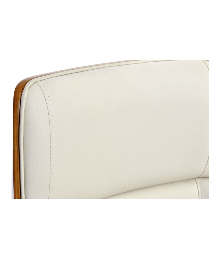 Sedia da Ufficio DKD Home Decor Marrone Crema Argentato 60 x 65,5 x 118 cm Sedia da Ufficio DKD Home Decor Marrone Crema Argentato 60 x 65,5 x 118 cm