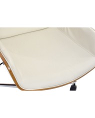 Sedia da Ufficio DKD Home Decor Marrone Crema Argentato 60 x 65,5 x 118 cm Sedia da Ufficio DKD Home Decor Marrone Crema Argentato 60 x 65,5 x 118 cm