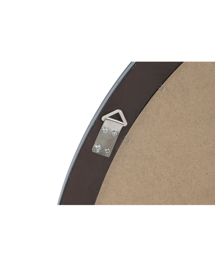 Specchio da parete Home ESPRIT Nero Finitura invecchiata 100 x 5 x 100 cm