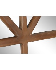 Specchio da parete Home ESPRIT Naturale Cristallo Abete Specchio Neoclassico Finestra 150 x 3,5 x 186 cm