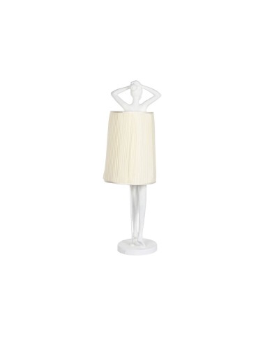 Lampada da Terra Home ESPRIT Bianco Resina 50 W 220 V 46 x 41 x 137,5 cm Lampada da Terra Home ESPRIT Bianco Resina 50 W 220 V 46 x 41 x 137,5 cm