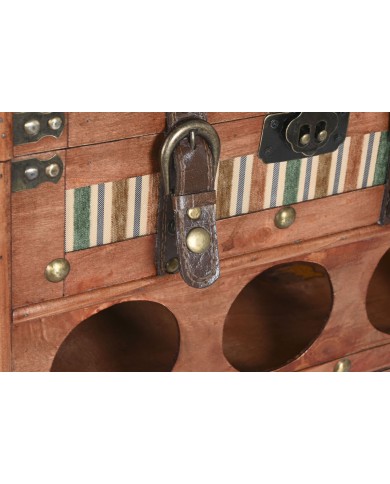 Portabottiglie Home ESPRIT Marrone Pioppo 40 x 35,5 x 71 cm