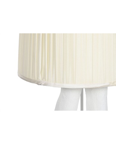 Lampada da Terra Home ESPRIT Bianco Resina 50 W 220 V 46 x 41 x 137,5 cm