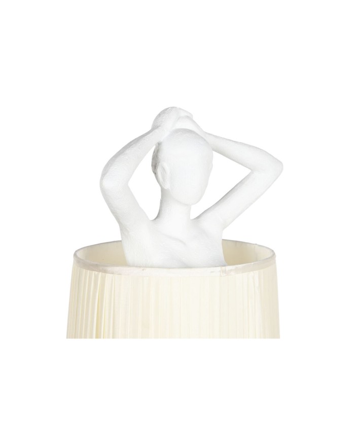 Lampada da Terra Home ESPRIT Bianco Resina 50 W 220 V 46 x 41 x 137,5 cm Lampada da Terra Home ESPRIT Bianco Resina 50 W 220 V 46 x 41 x 137,5 cm