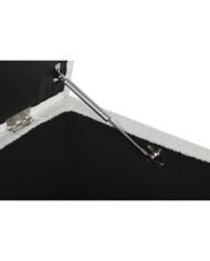 Panca Home ESPRIT Bianco Poliestere Legno MDF 60 x 60 x 36 cm Panca Home ESPRIT Bianco Poliestere Legno MDF 60 x 60 x 36 cm