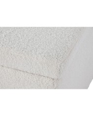 Panca Home ESPRIT Bianco Poliestere Legno MDF 60 x 60 x 36 cm Panca Home ESPRIT Bianco Poliestere Legno MDF 60 x 60 x 36 cm