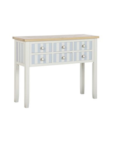 Ingresso Home ESPRIT Azzurro Bianco 103 x 35 x 80 cm Ingresso Home ESPRIT Azzurro Bianco 103 x 35 x 80 cm