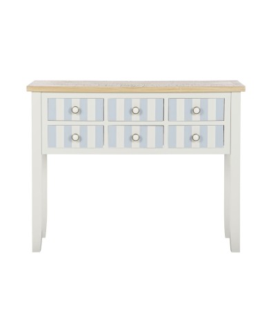 Ingresso Home ESPRIT Azzurro Bianco 103 x 35 x 80 cm Ingresso Home ESPRIT Azzurro Bianco 103 x 35 x 80 cm