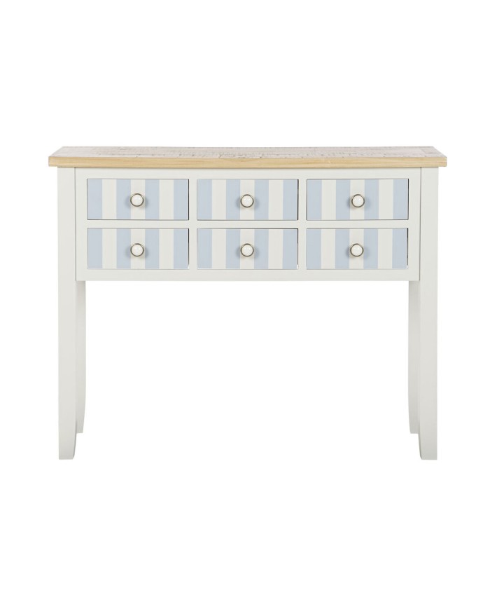 Ingresso Home ESPRIT Azzurro Bianco 103 x 35 x 80 cm Ingresso Home ESPRIT Azzurro Bianco 103 x 35 x 80 cm