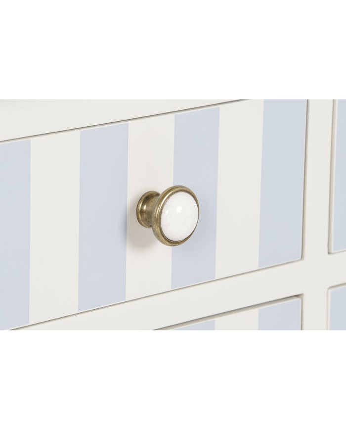 Ingresso Home ESPRIT Azzurro Bianco 103 x 35 x 80 cm Ingresso Home ESPRIT Azzurro Bianco 103 x 35 x 80 cm