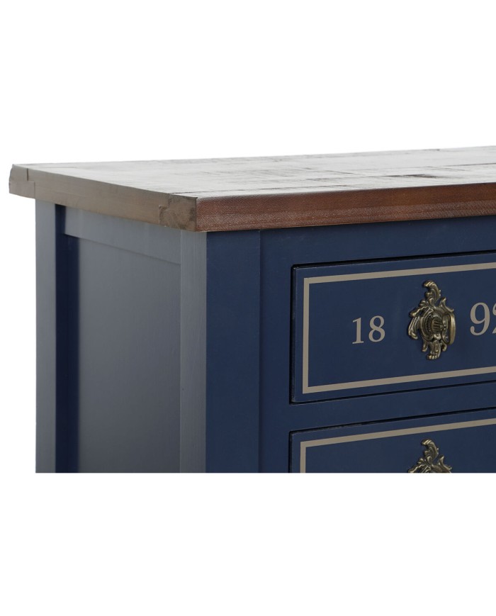 Ingresso Home ESPRIT Marrone Blu Marino 103 x 35 x 80 cm