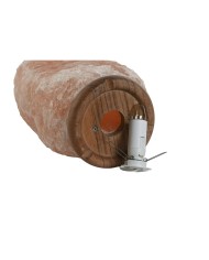 Lampada da tavolo Home ESPRIT Rosa Esci Legno di mango 15 W 220 V 17 x 14 x 35 cm Lampada da tavolo Home ESPRIT Rosa Esci Legno di mango 15 W 220 V 17 x 14 x 35 cm