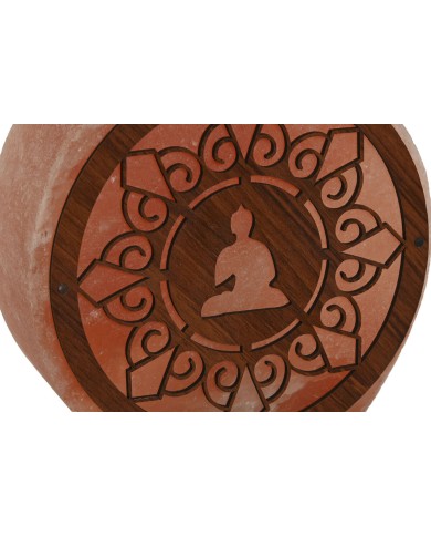 Lampada da tavolo Home ESPRIT Marrone Rosa Esci Legno di mango 15 W 220 V 16 x 7 x 18 cm