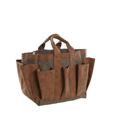 Contenitore degli attrezzi Home ESPRIT Borsa Giardino Marrone 47 x 18 x 27 cm