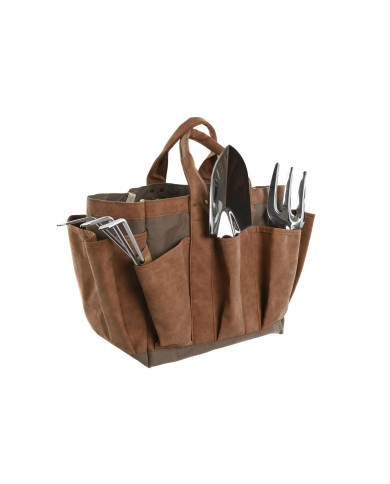 Contenitore degli attrezzi Home ESPRIT Borsa Giardino Marrone 47 x 18 x 27 cm