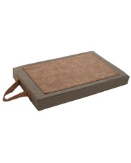 Cuscino da pavimento Home ESPRIT Verde Beige Cotone Poliestere 40 x 25 x 4 cm