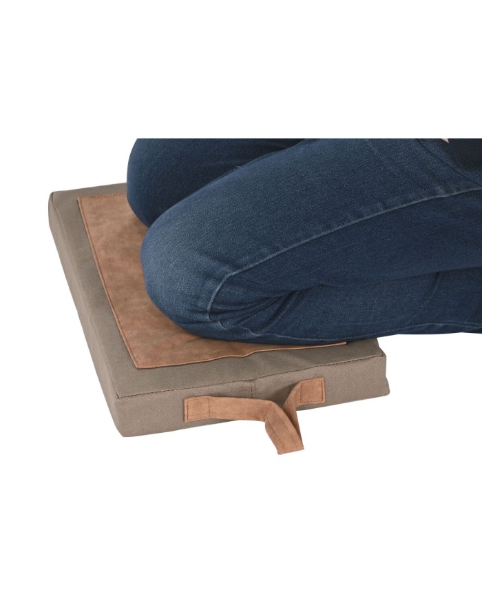 Cuscino da pavimento Home ESPRIT Marrone Cotone Poliestere 40 x 25 x 4 cm